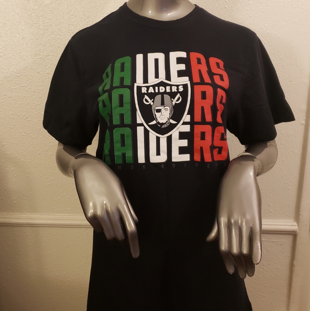47 Brand Men's Medium Black Raiders Shirt